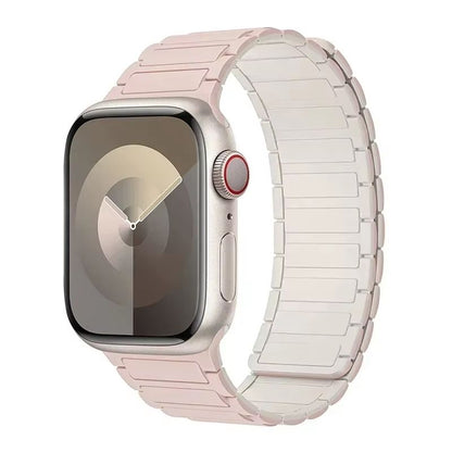 Magnetic Loop Silicone Band For Apple Watch  Soft Secure  Stylish Strap For Series 9 8 7 6 5 4 3 SE 14
