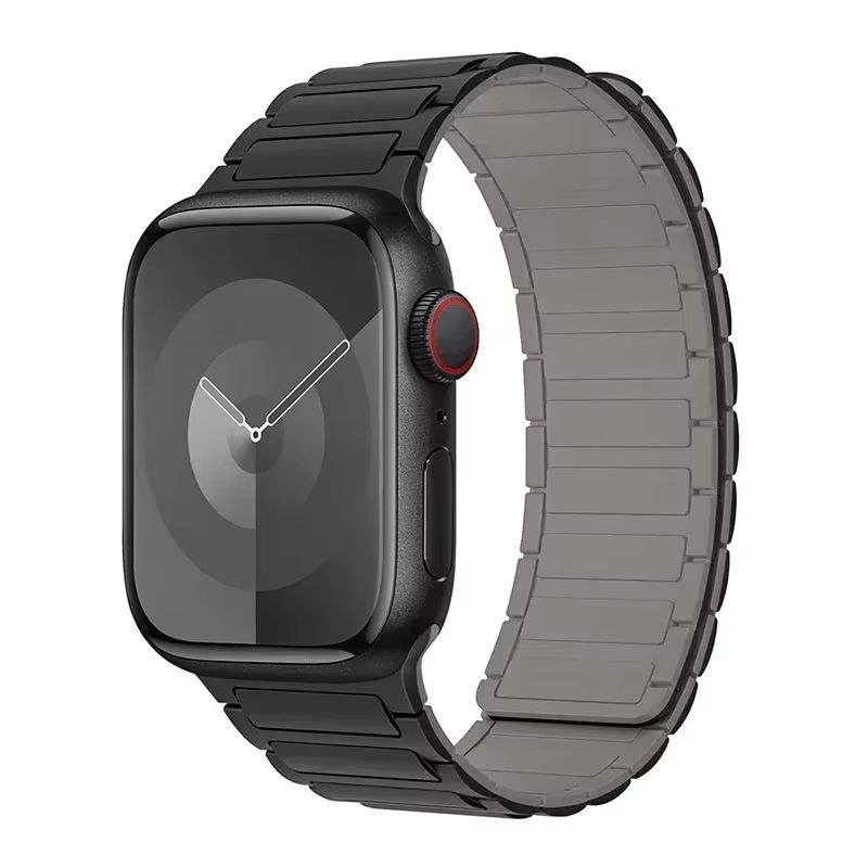 Magnetic Loop Silicone Band For Apple Watch  Soft Secure  Stylish Strap For Series 9 8 7 6 5 4 3 SE 17