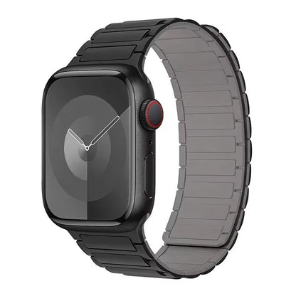 Magnetic Loop Silicone Band For Apple Watch  Soft Secure  Stylish Strap For Series 9 8 7 6 5 4 3 SE 17