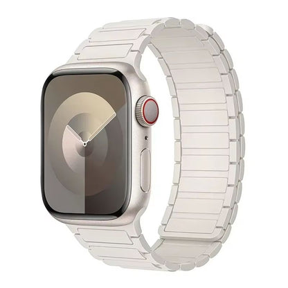 Magnetic Loop Silicone Band For Apple Watch  Soft Secure  Stylish Strap For Series 9 8 7 6 5 4 3 SE 7