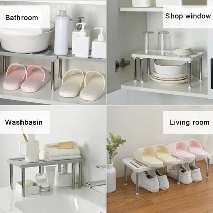 Retractable Kitchen Shelf Organizer  Adjustable Multifunction Storage Rack For Spices Bottles And H 3