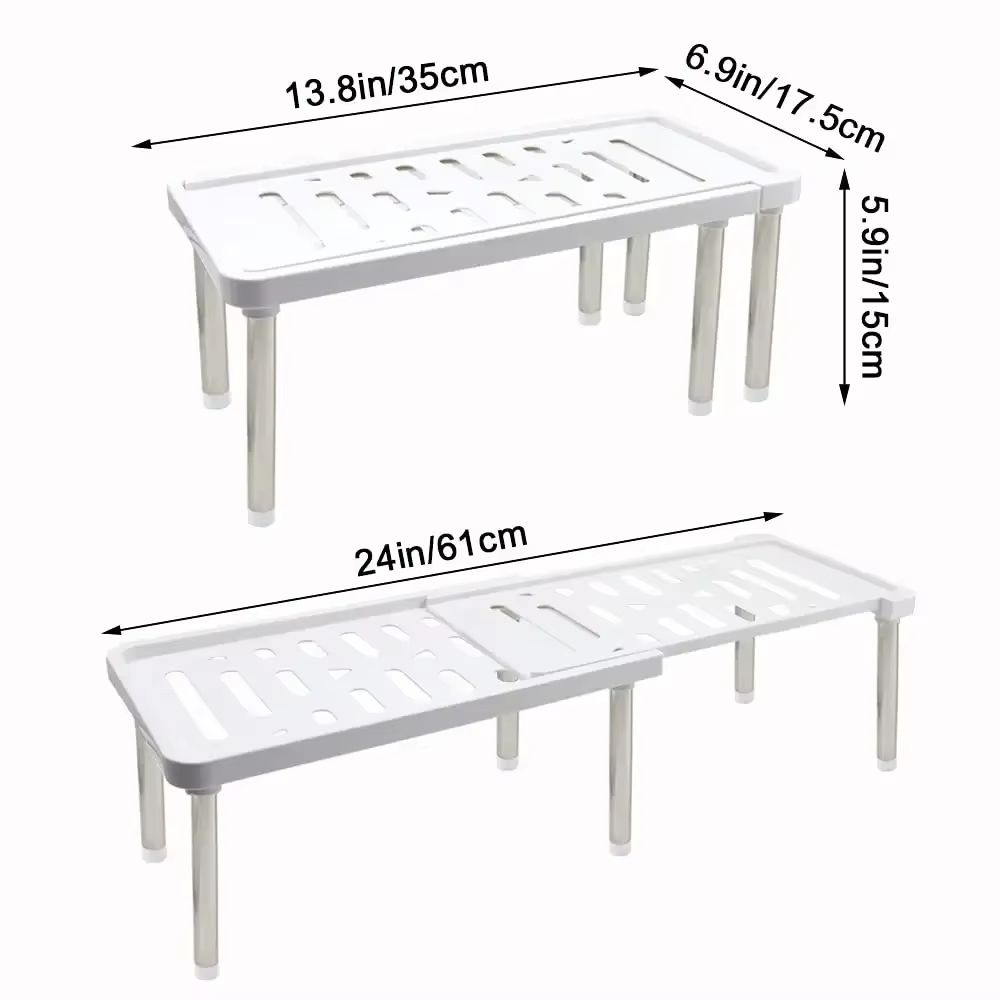 Retractable Kitchen Shelf Organizer  Adjustable Multifunction Storage Rack For Spices Bottles And H 5