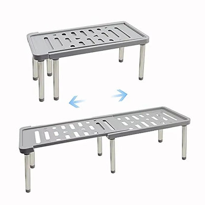 Retractable Kitchen Shelf Organizer  Adjustable Multifunction Storage Rack For Spices Bottles And H 7