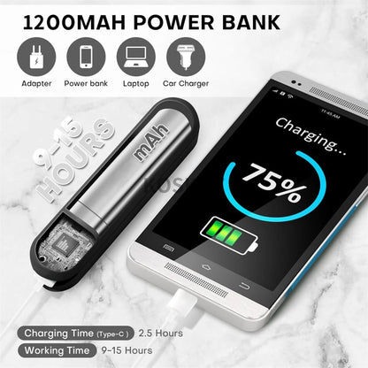 Handheld Mini Fan With Power Bank  Portable USB Rechargeable Pocket Fan For Travel Outdoor And Ever 2