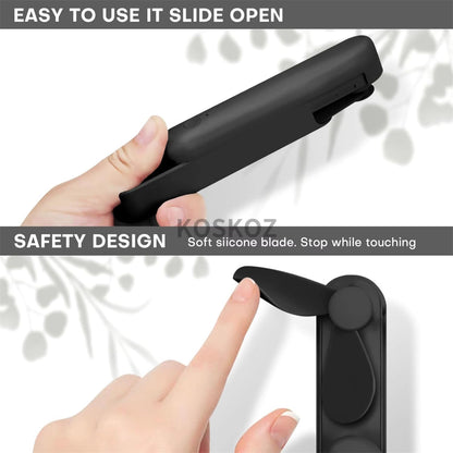 Handheld Mini Fan With Power Bank  Portable USB Rechargeable Pocket Fan For Travel Outdoor And Ever 4