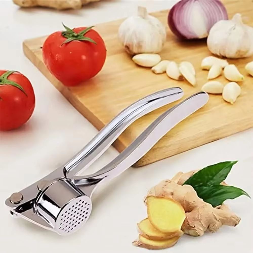 Stainless Steel Garlic Press  Manual Garlic Masher  Ginger Grinder For Effortless Kitchen Prep 1
