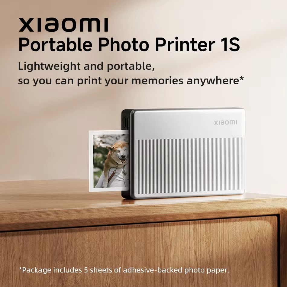 Xiaomi Portable Photo Printer 1S  Wireless Bluetooth ZINK Inkless Mini Printer For Instant Photo Pr 2