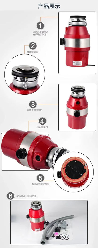 QuietPower Kitchen Garbage Disposal  HighSpeed Food Waste Disposer For Clean And OdorFree Kitchens 4