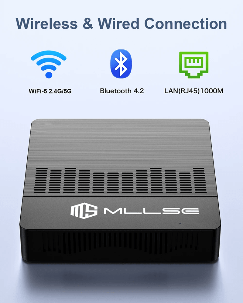 MLLSE M2 Air Mini PC Windows 11 Intel Celeron N4000 6GB 128GB Dual Band WiFi Portable Mini Computer 2