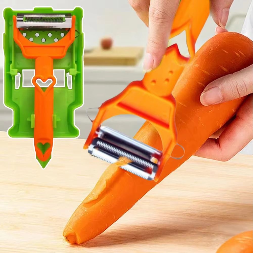 Cocororo Multifunctional Fruit And Vegetable Peeler With Juicer  Dual Blade Zest And Strip Peeler F 3