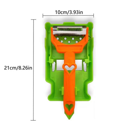 Cocororo Multifunctional Fruit And Vegetable Peeler With Juicer  Dual Blade Zest And Strip Peeler F 5