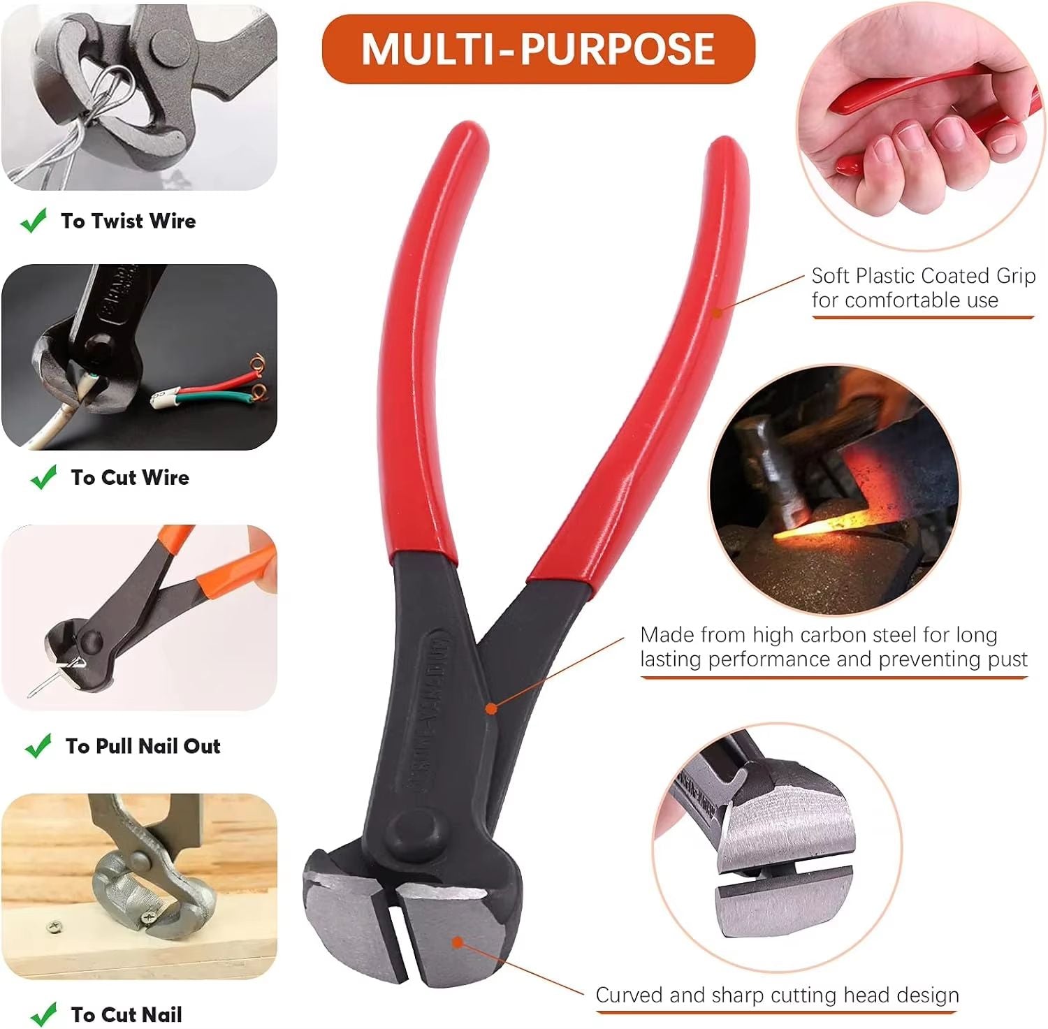 Multifunctional Nail Puller And Cutting Pliers  HeavyDuty Woodworking Staple Remover  Cat Claw Tool 4