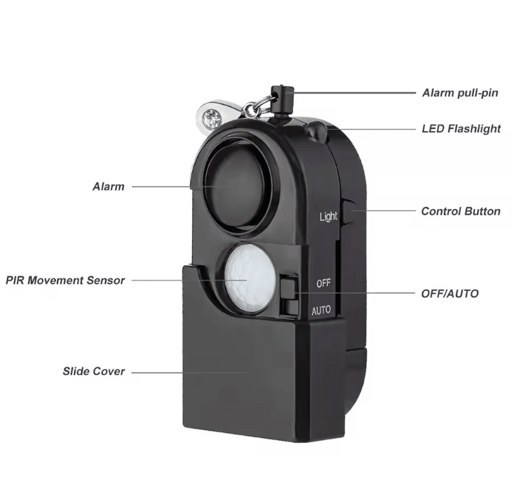 KERUI Mini Motion Detector Alarm 120dB 2