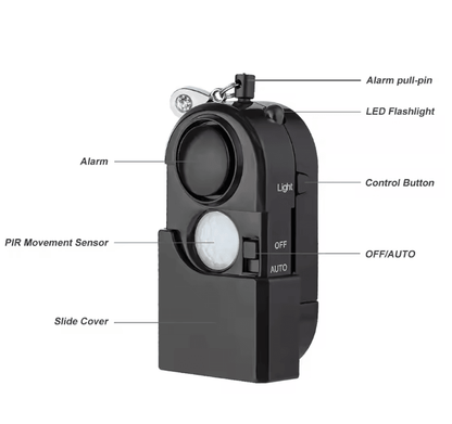 KERUI Mini Motion Detector Alarm 120dB 2