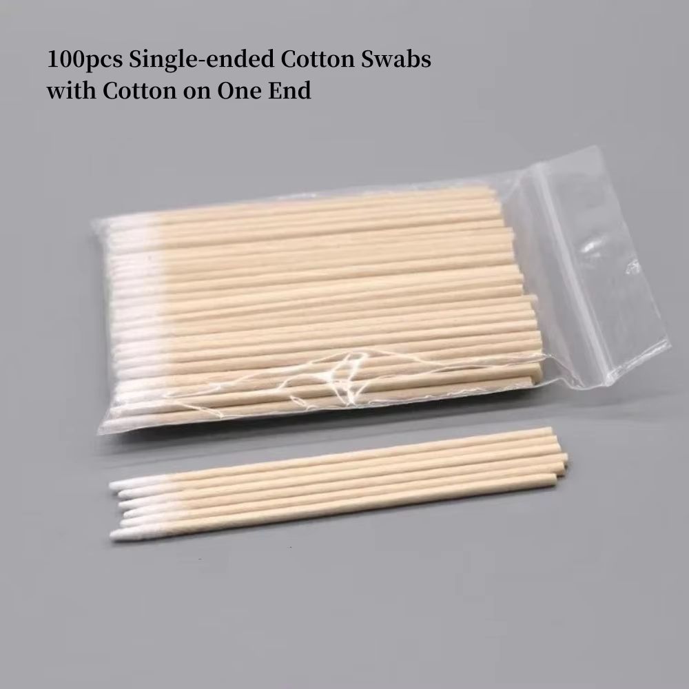 Precision Cotton Nail Polish Corrector Sticks  100300500 Disposable Wooden Cotton Tip Buds 7