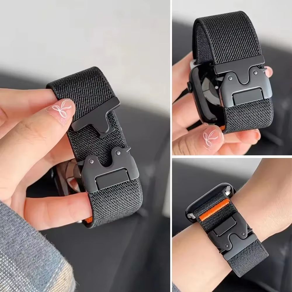 Premium Nylon Elastic Apple Watch Band Set  2PCS Sport Loop Straps For Apple Watch Ultra  Series 10 1