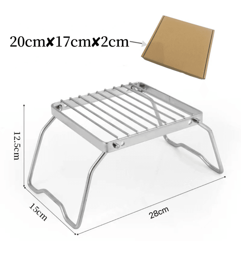 CampGrip Stainless Folding Stove  Grill Rack 1
