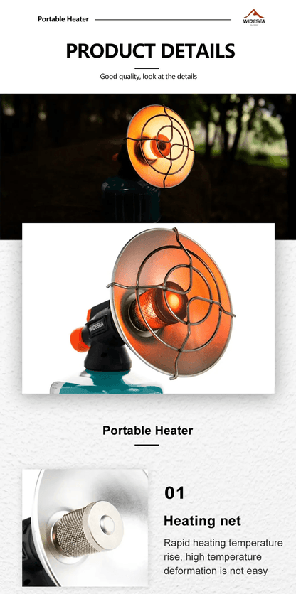 Widesea Portable Stainless Steel Camping Heater 2