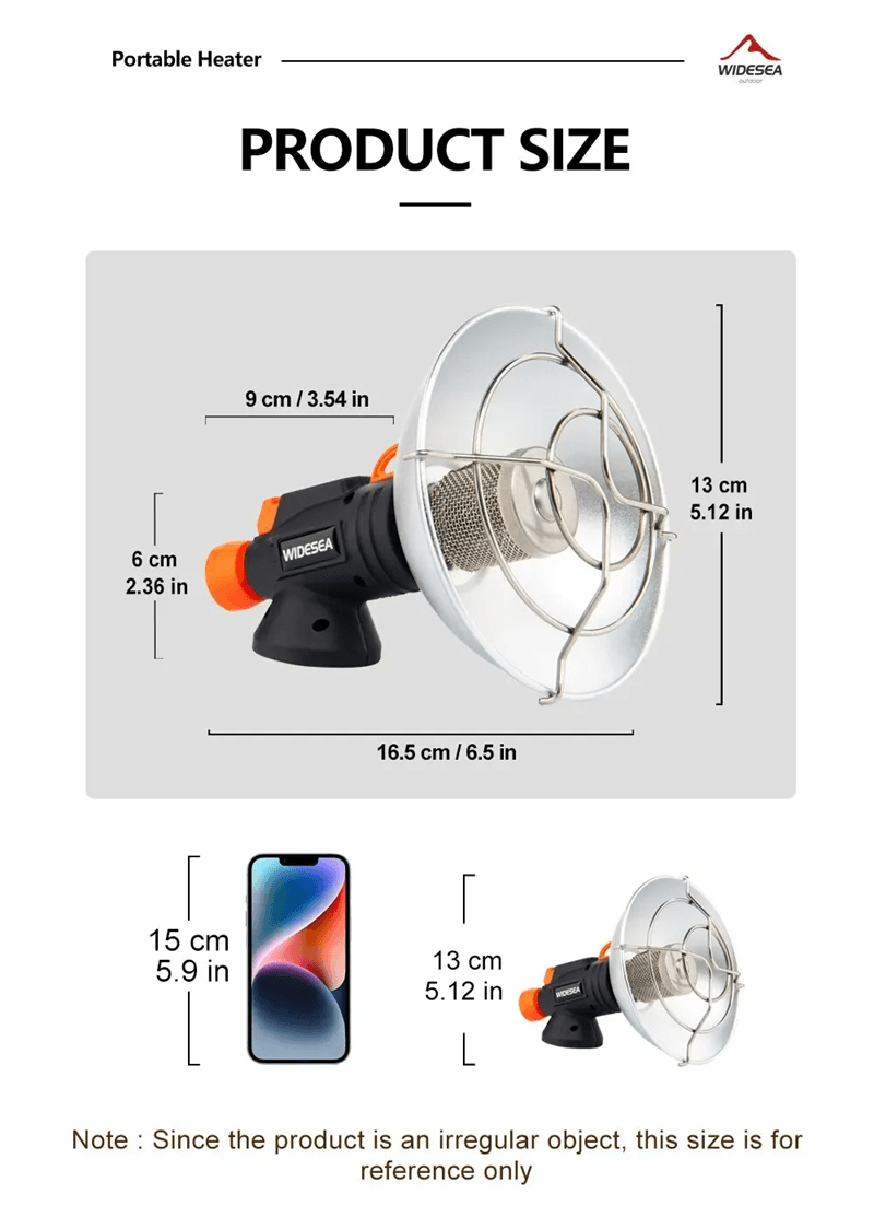 Widesea Portable Stainless Steel Camping Heater 3