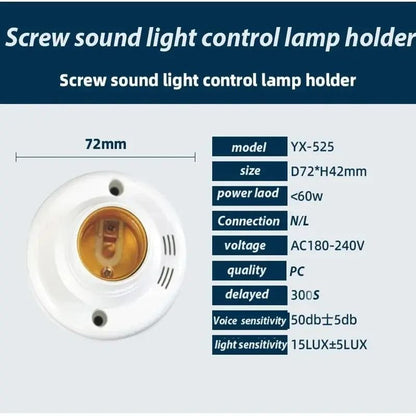 E27 Voice Control Delay Socket Adapter For LED Bulbs 1