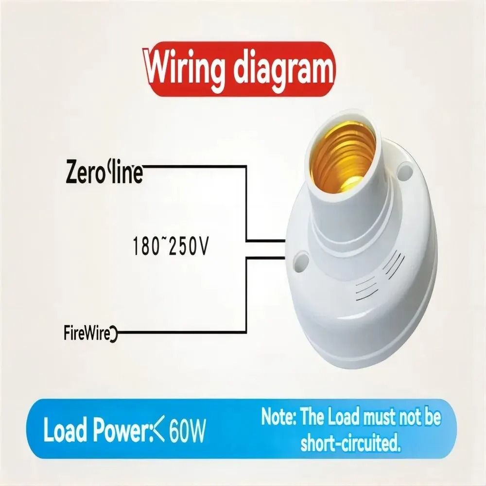 E27 Voice Control Delay Socket Adapter For LED Bulbs 3