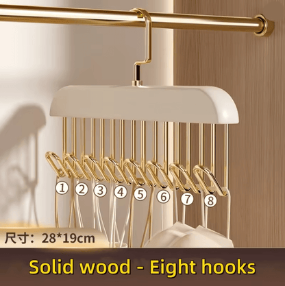 EcoHaven Wooden Multi Hook Hanger Organizer 2