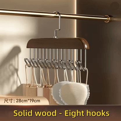 EcoHaven Wooden Multi Hook Hanger Organizer 4