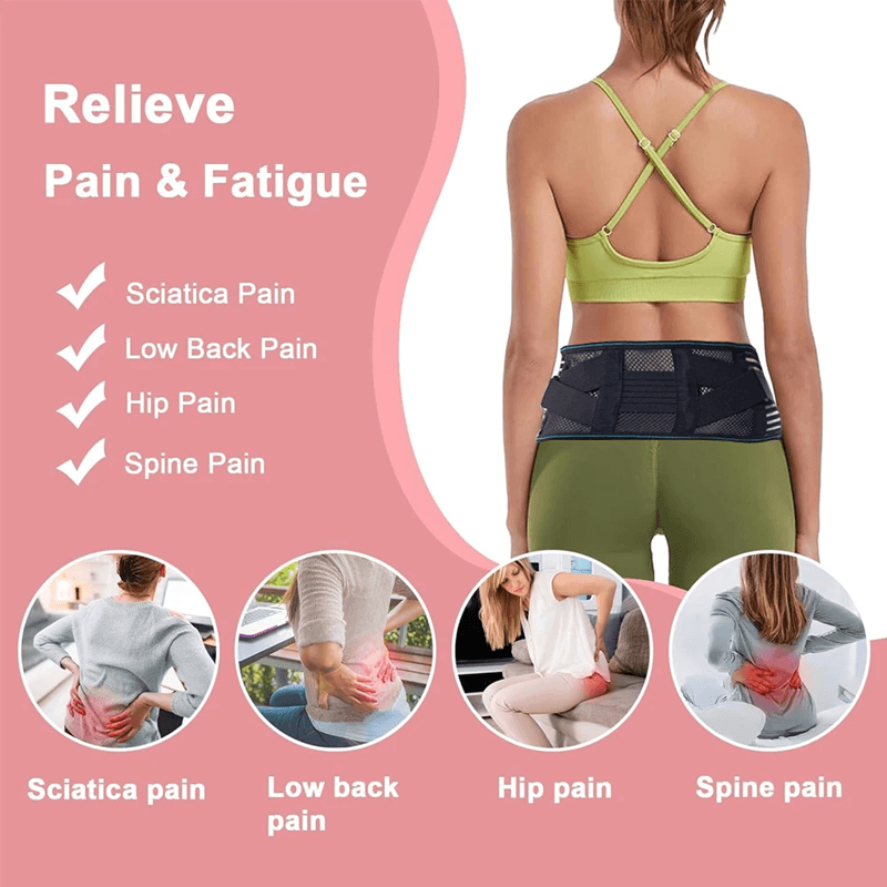 FlexiRelief Adjustable Lumbar Support Belt For Back Pain And Sciatica Relief 4