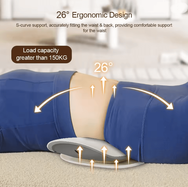 SpineFlex Electric Lumbar Traction Massager With Adjustable Vibration And Back Support 3