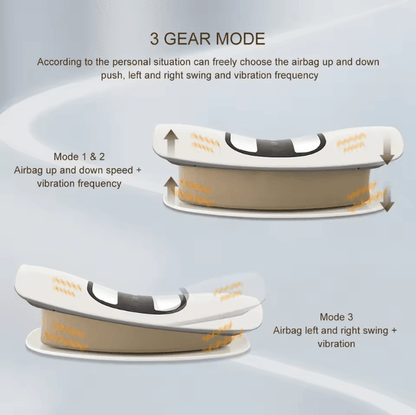 SpineFlex Electric Lumbar Traction Massager With Adjustable Vibration And Back Support 4
