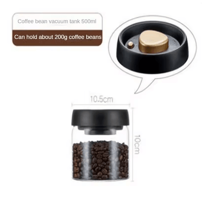 AeroSeal Vacuum Coffee Storage Jar With Airtight Glass Design 4