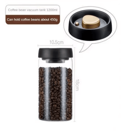 AeroSeal Vacuum Coffee Storage Jar With Airtight Glass Design 5