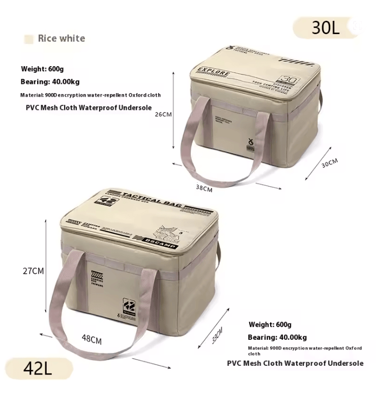 TrailMate Tactical Camping Storage Bag With Insulated Folding Design And MultiCompartment Organizer 8