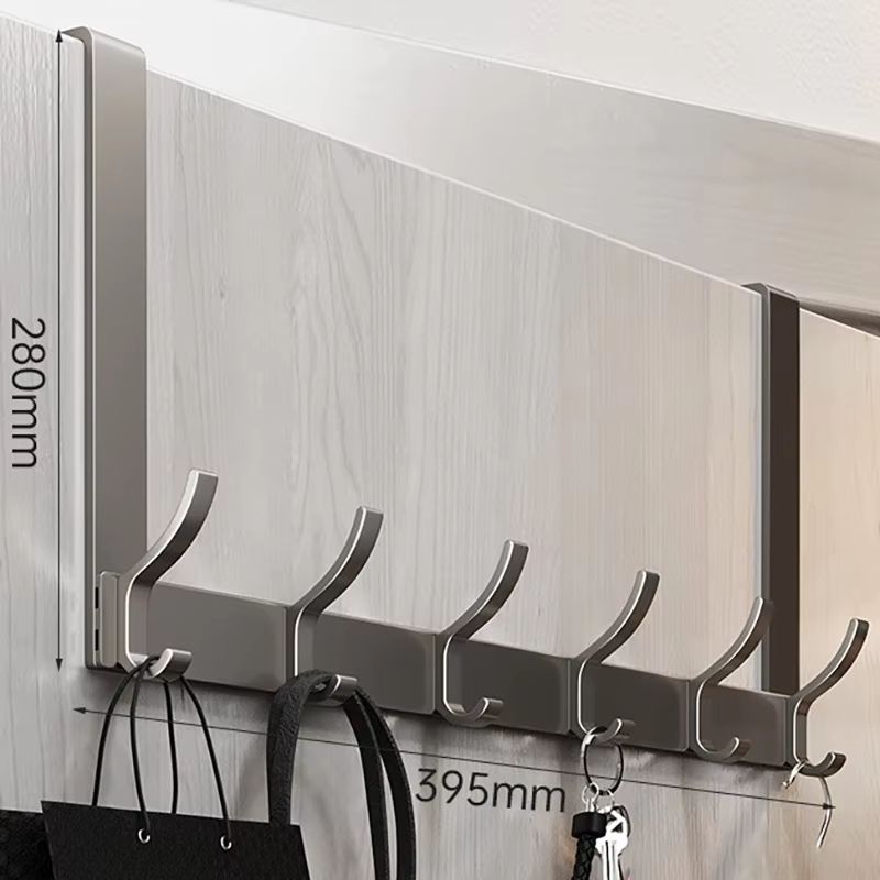 OvertheDoor Hook Organizer Rack  SpaceSaving Clothes Coat And Towel Hanger For Bathroom Or Bedroom 15