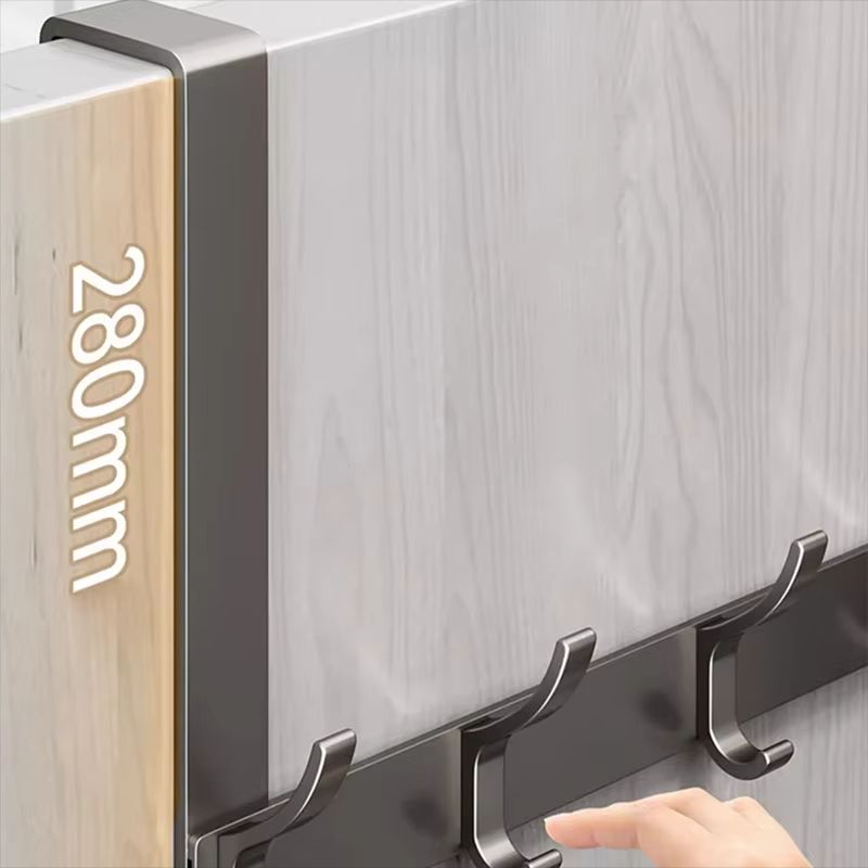 OvertheDoor Hook Organizer Rack  SpaceSaving Clothes Coat And Towel Hanger For Bathroom Or Bedroom 2