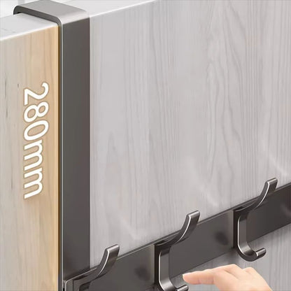 OvertheDoor Hook Organizer Rack  SpaceSaving Clothes Coat And Towel Hanger For Bathroom Or Bedroom 2