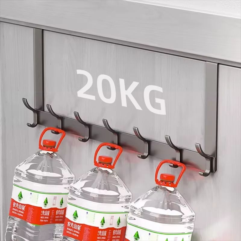 OvertheDoor Hook Organizer Rack  SpaceSaving Clothes Coat And Towel Hanger For Bathroom Or Bedroom 4