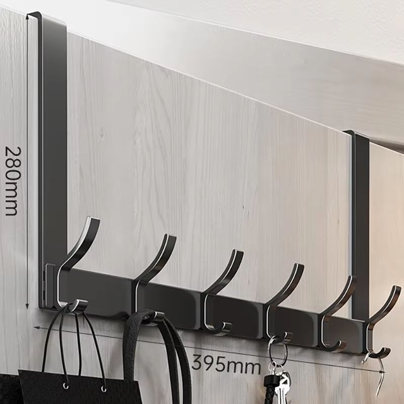 OvertheDoor Hook Organizer Rack  SpaceSaving Clothes Coat And Towel Hanger For Bathroom Or Bedroom 8