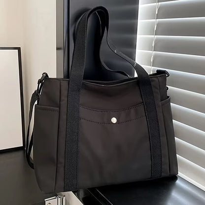 Large Capacity Nylon Crossbody Bag  Lightweight Casual Messenger Shoulder Bag With Removable Strap 3