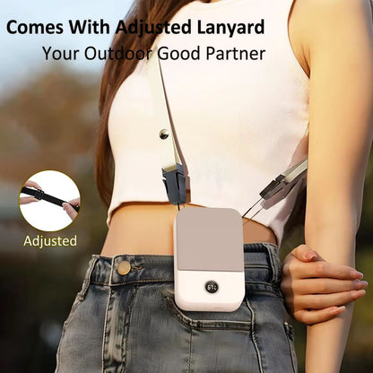 Portable Waist And Neck Fan  3Speed Bladeless Outdoor Cooling Fan With 2000mAh Rechargeable Battery 3