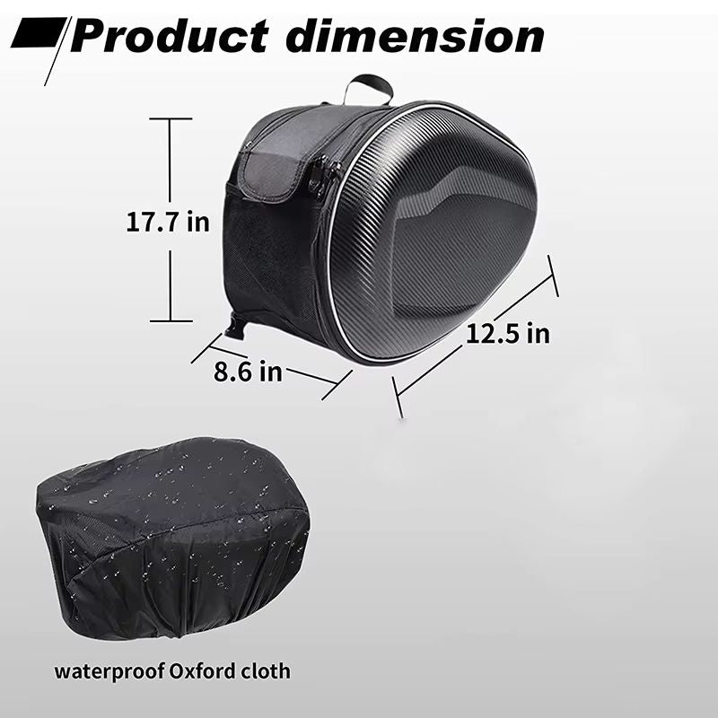 Universal Motorcycle Pannier Bags  Durable Side Luggage Storage Saddlebags 2PCS 1