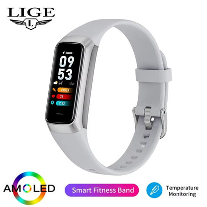 LIGE AMOLED Smart Watch 2023  Waterproof Fitness Tracker With Heart Rate  Blood Monitoring 8
