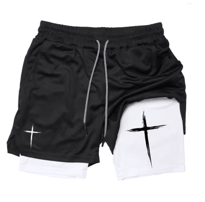 FlexCore 2 in 1 Mens Performance Shorts – Breathable Gym Running Shorts