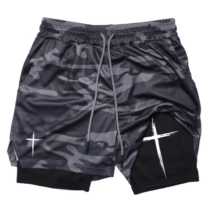 FlexCore 2 In 1 Mens Performance Shorts  Breathable Gym Running Shorts 8