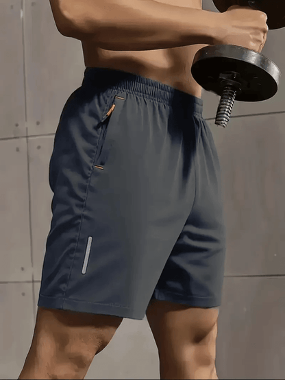 AeroFlex Breathable Sports Shorts for Men Comfortable Elastic Waist Activewear