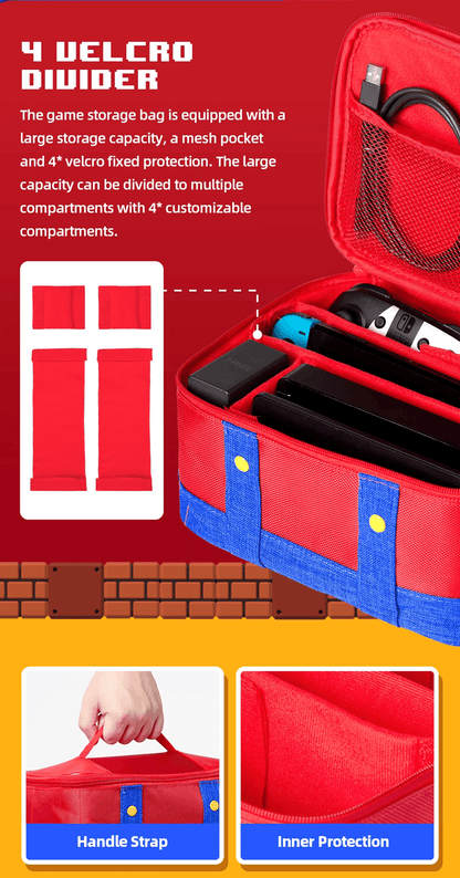 GameVault Large Protective Carrying Case For Nintendo Switch OLED Console And Accessories 2