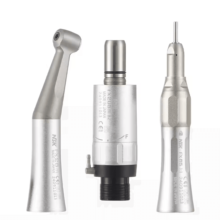 NSK FX Dual Drive Dental Handpiece Set 11 Contra Angle and High Speed Turbine