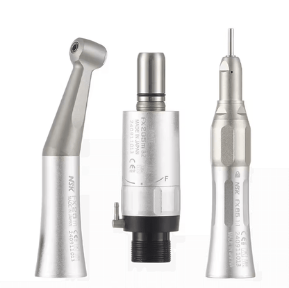 NSK FX Dual Drive Dental Handpiece Set 11 Contra Angle and High Speed Turbine