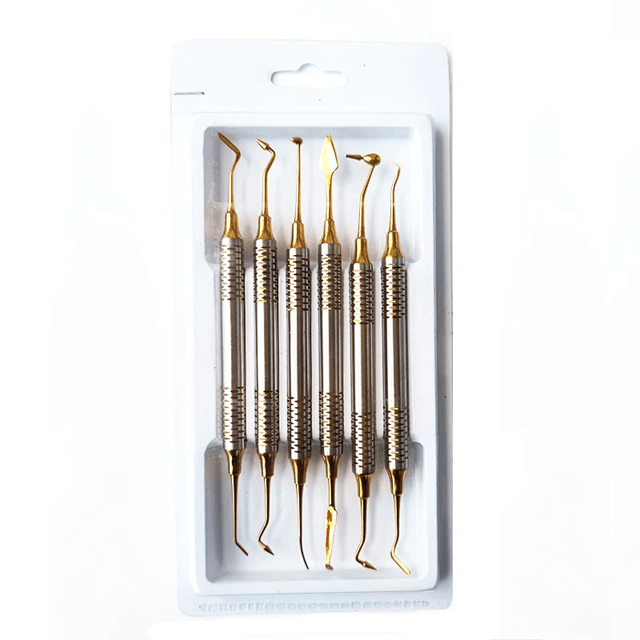 TitanEdge 6 Piece Dental Composite Resin Filling Spatula Set