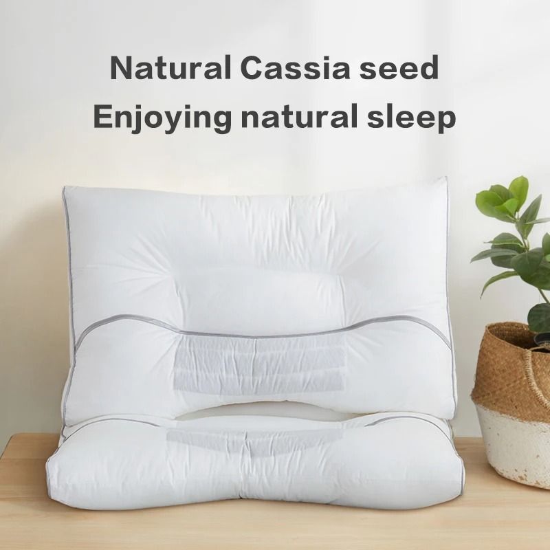 Cassia Seed Pillow For Cervical Spine Support 48x74 In Cotton Fabric 1